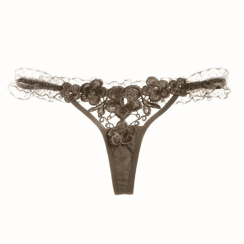 New Women's Panties Sexy Thongs Seamless Panties Low Waist Lace women Briefs T - Back Transparent Breathable Intimates g String