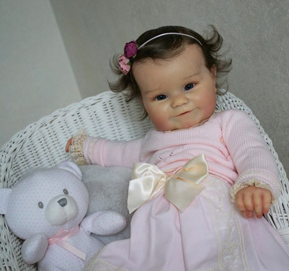  22"  Brigitte Realistisch Reborn Baby Mädchen mit Stimm- und Herzmodul - RSDP-Rebornbabypuppen-Rebornbabypuppen.de®
