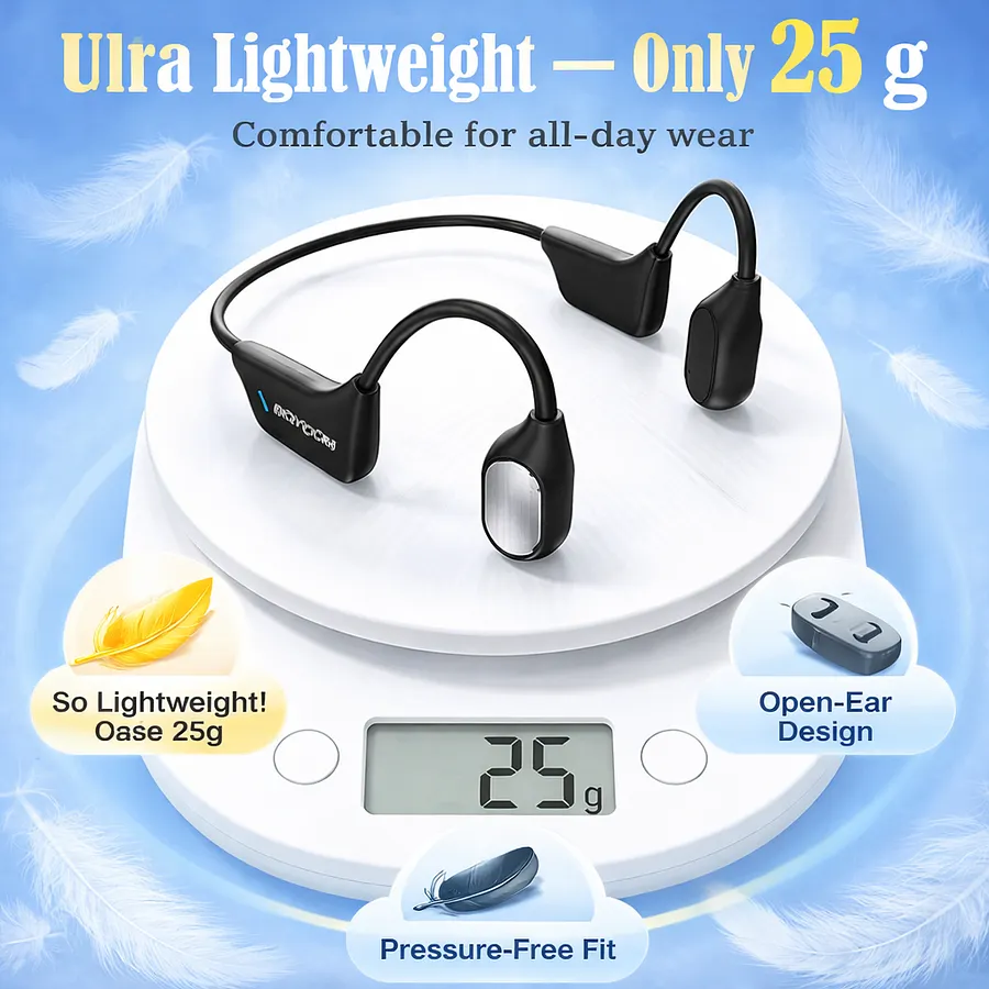Discreet open-ear hearing aid