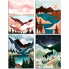 4Pcs/set Diamond Painting-DIY Full Round Drill Landscape(40*30 CM)