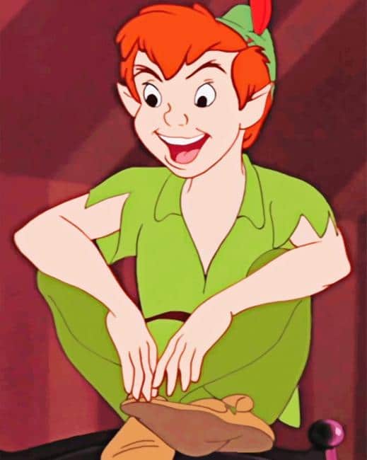 

Disney Peter Pan Sitting – Paint By Numbers - 40*50CM, 501 Original