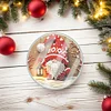(US Local)6pcs Set Xmas Theme DIY Diamond Painting Coasters Kit with Holder Kit