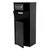 [US Local Warehouse] Galvanized Steel Large Package Drop Boxes Anti-Theft Lockable for Porch Curbside
