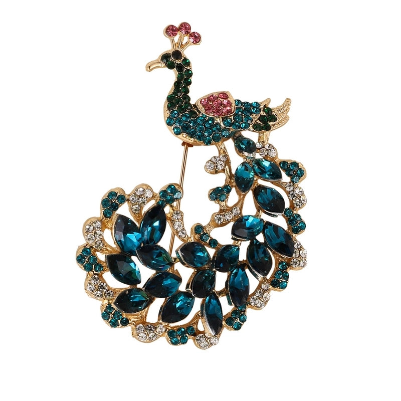 Peacock Senior Brooch Fashion Animal Corsage Cute Alloy Pin Clothing Accessories Gift Jewelry