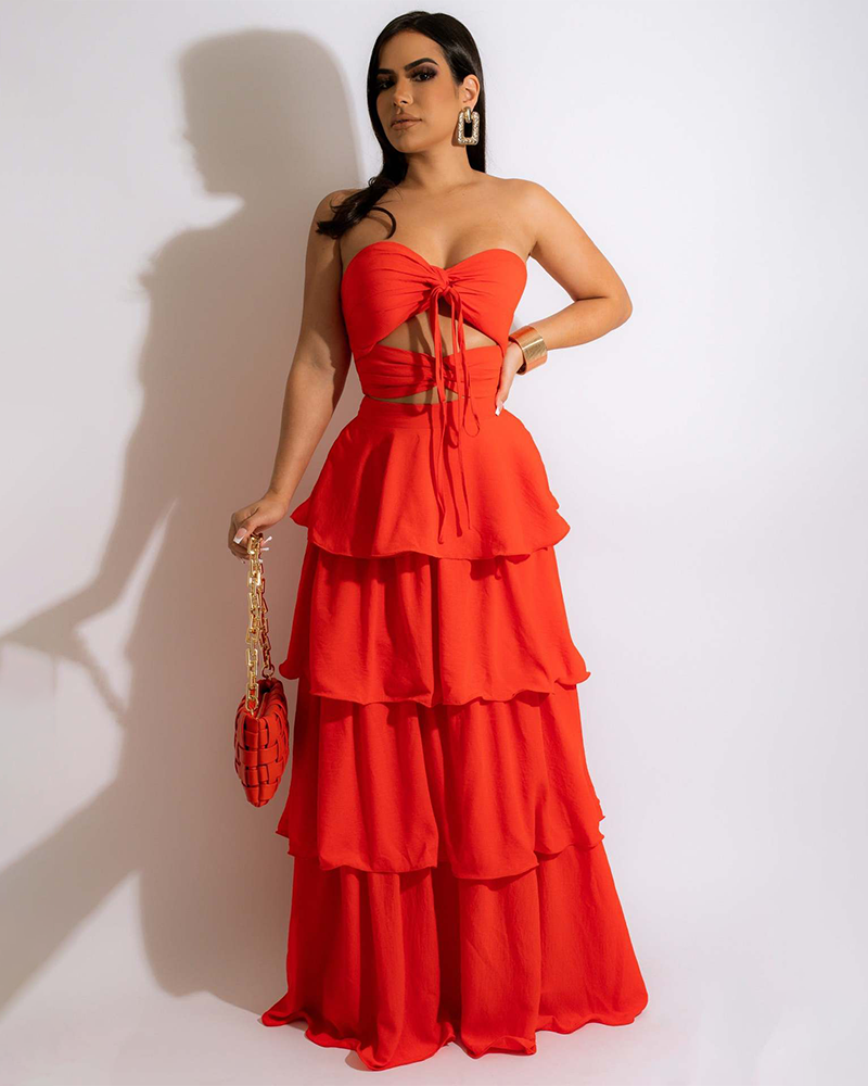 Selena Ruffle Dress