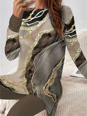 Women Half Sleeve V-neck Solid Color Dress