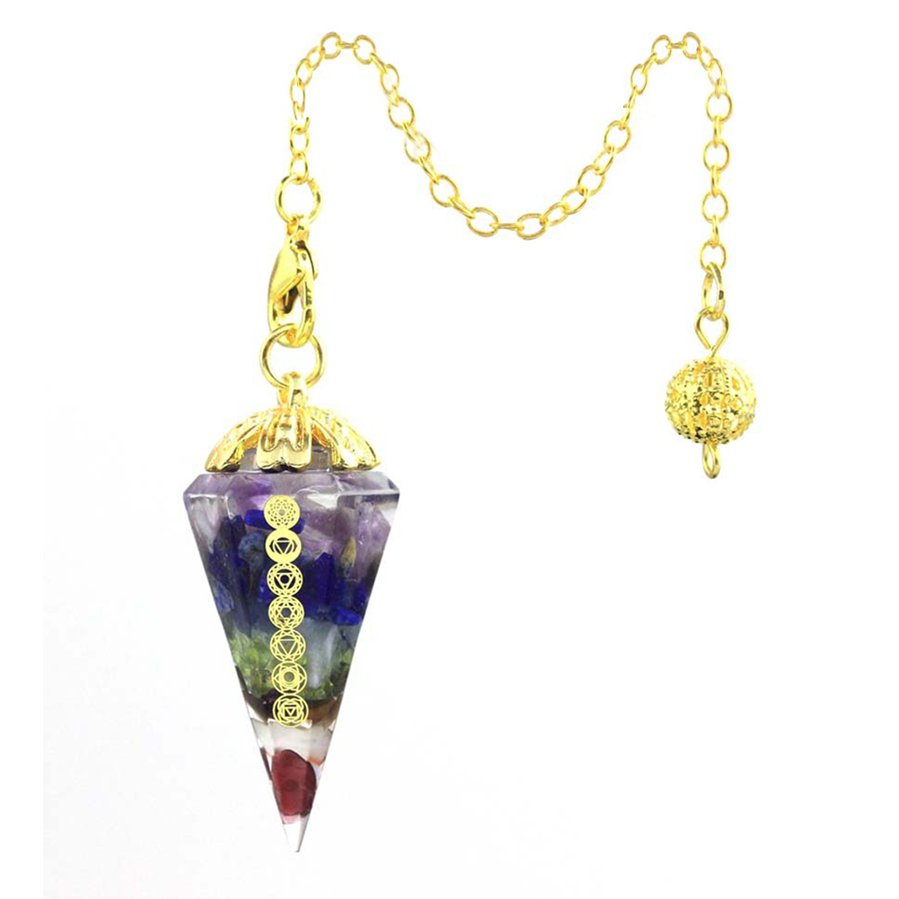 

Seven Chakra Crushed Stone - Art Crystal Suncatcher, 501 Original