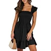 Casual Sleeveless Square Neck Dress