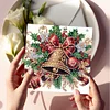 6Pcs Diamond Painting Xmas Atmosphere Greeting Cards Congratulations Cards & Gifts