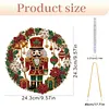 Diamond Painting Wreath Ornament Nutcracker Christmas Decor 9.45x9.45in