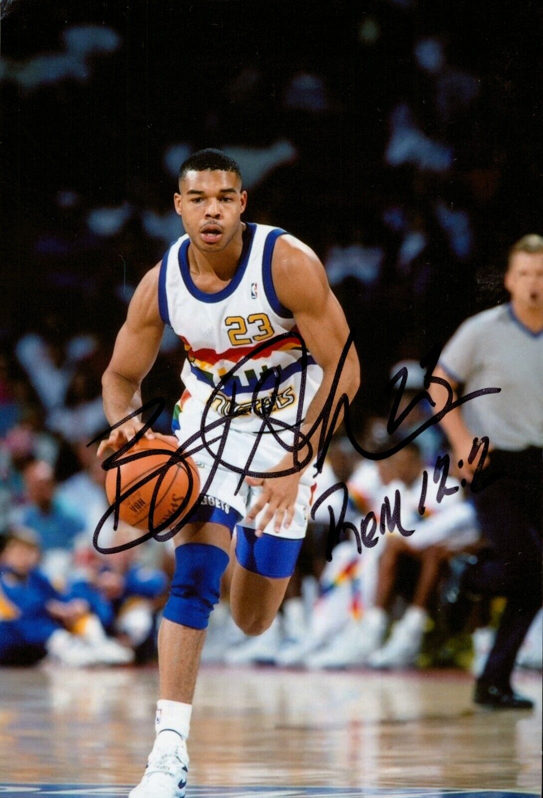 Bryant Stith Hand Signed 6x4 Photo Poster painting NBA Denver Nuggets Basketball Autograph + COA