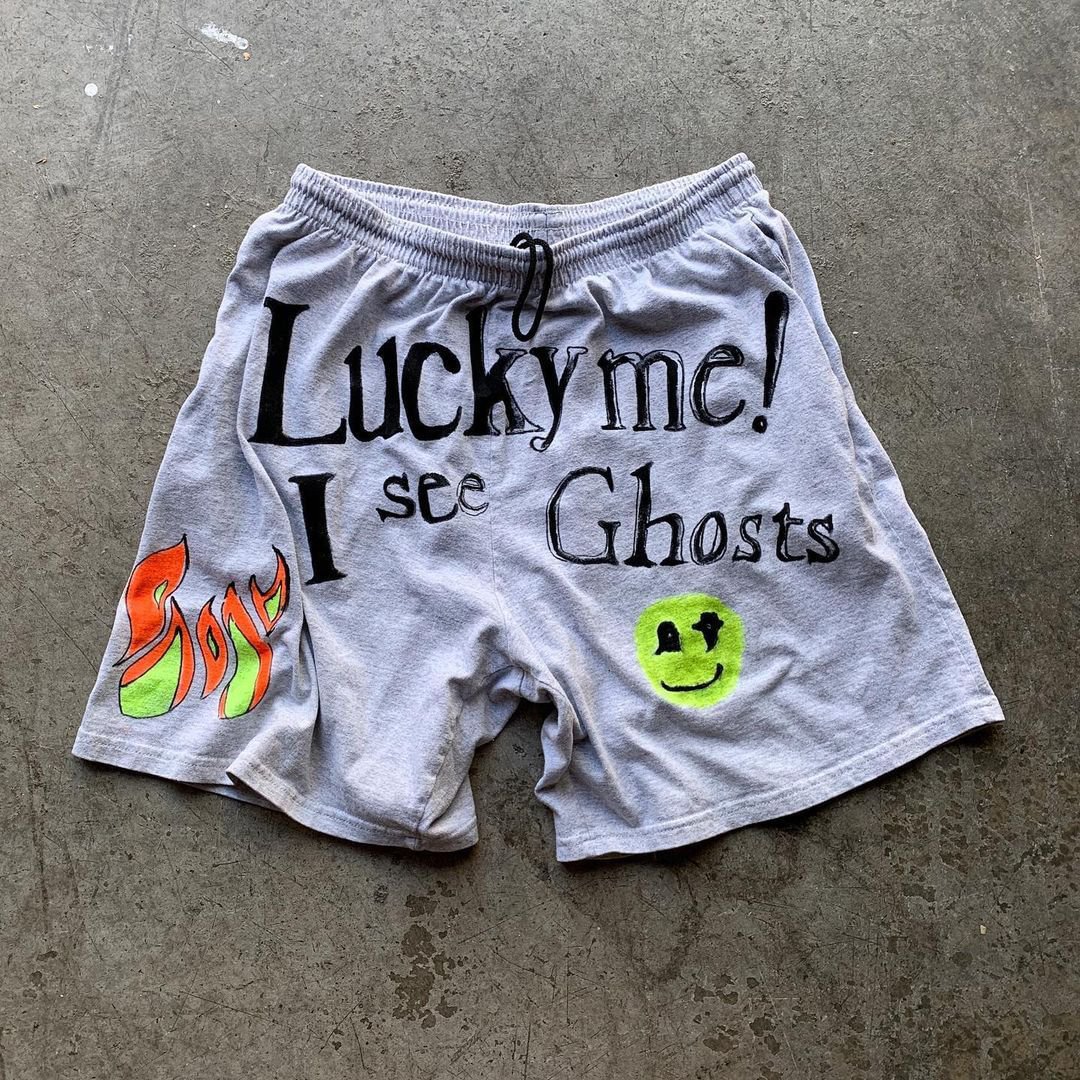  Personalized casual printed shorts men