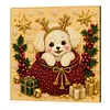 Christmas Animal DIY Pearl Painting Kit with Frame 20x20cm