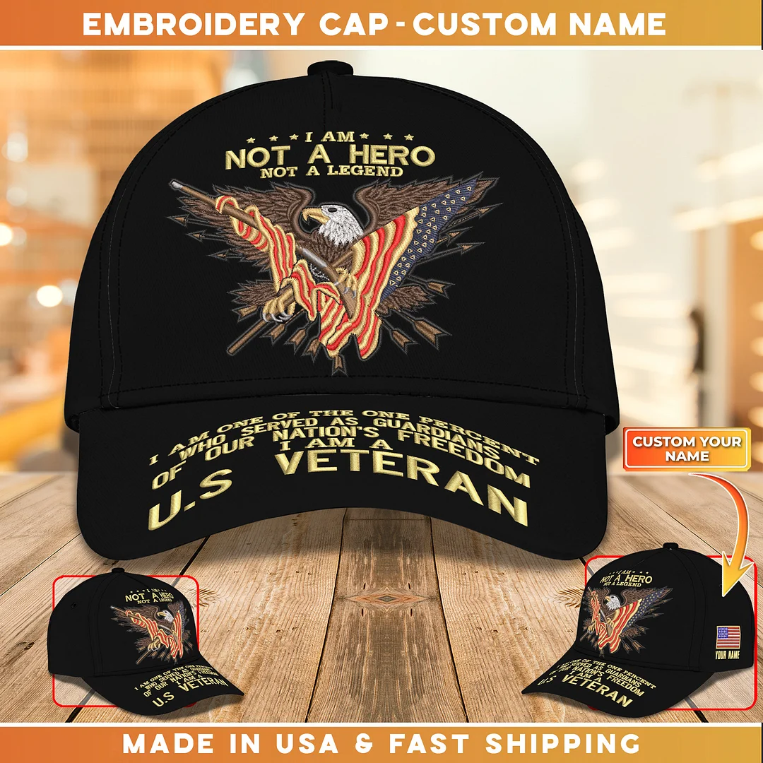 Embroidery Cap U.S Veteran Who served Nation's Freedom Cap Custom Classic Embroidery