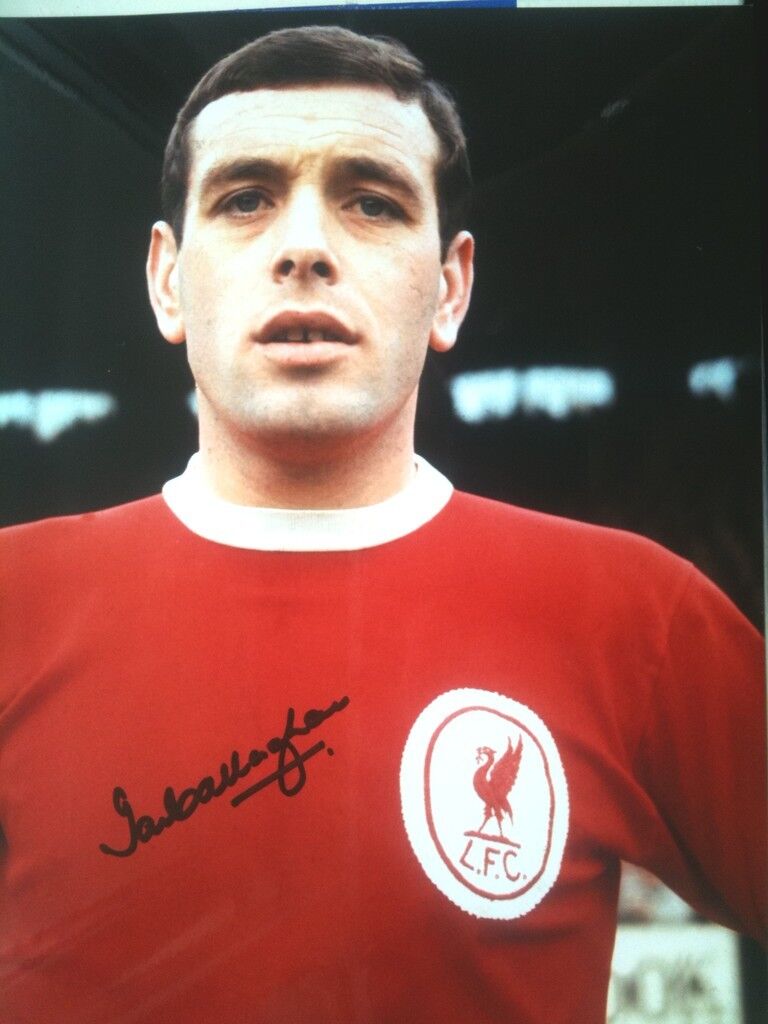 IAN CALLAGHAN - LIVERPOOL & ENGLAND FOOTBALLER - SIGNED COLOUR Photo Poster painting