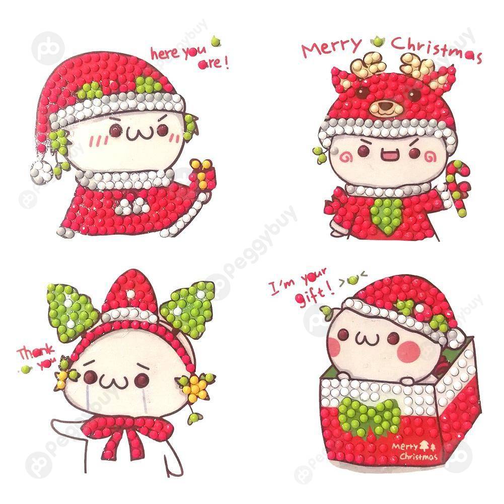 

Cartoon Santa Bears-DIY Creative Diamond Sticker, 501 Original