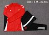 Joyfball 2024/2025 Manchester United Long Zipped Jacket Red Football Jersey 1:1 Thai Quality