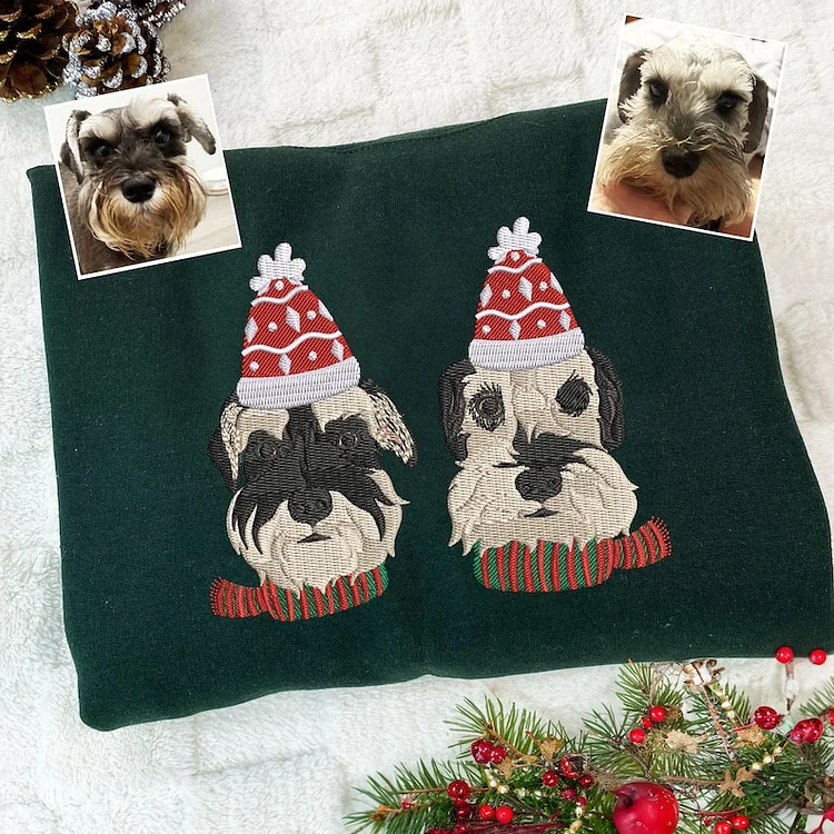 Custom Embroidered Pet Unisex Sweater From Pet&lsquo;s Photo and Name