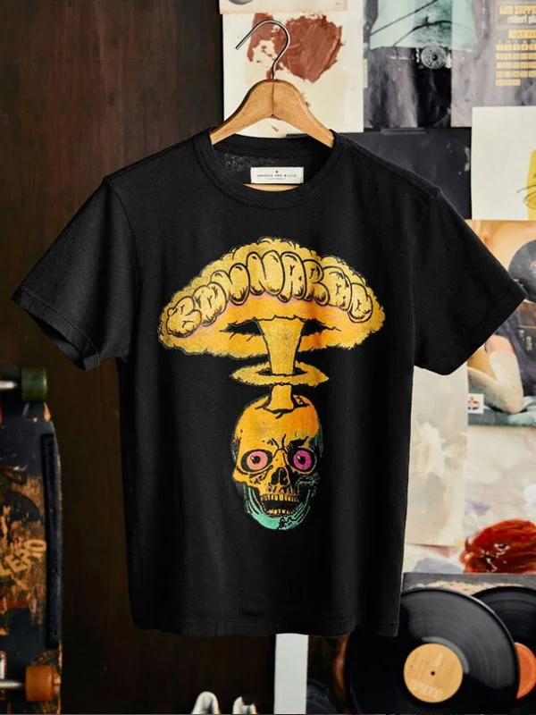 Hand Painted Simple Comfortable Pullover Women's Short Sleeve