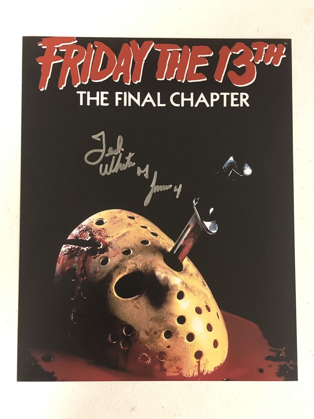 FRIDAY 13TH JASON VORHEES TED WHITE SIGNED AUTOGRAPHED 8X10 Photo Poster painting W/ EXACT PROOF