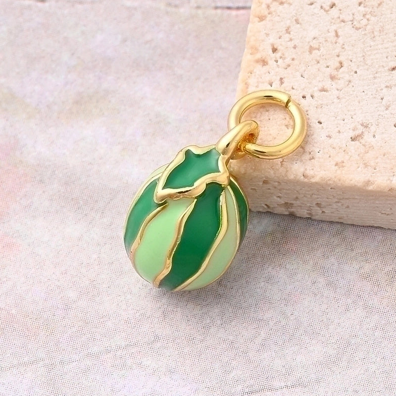 1 Pc/Package 14x7mm 18x7mm 8.5x6mm Hole 3~3.9mm Copper 18K Gold Plated White Gold Plated Fruit Strawberry Mushroom Polished Jewelry Accessories Pendant