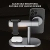 4 in 1 Wireless Charging Stand Desktop Qi2 Magnetic Multi-Function 15w Fast Wireless Charging Stand Night Light