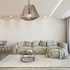 Woven Paper Rope Lamp Shade Simulation Rattan Light Shade for Living Room Hotel