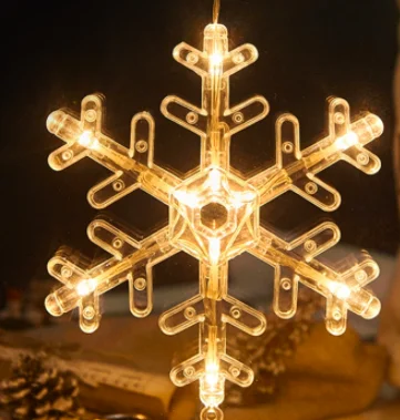 LED Christmas festive room window display suction cup lights decorative lights