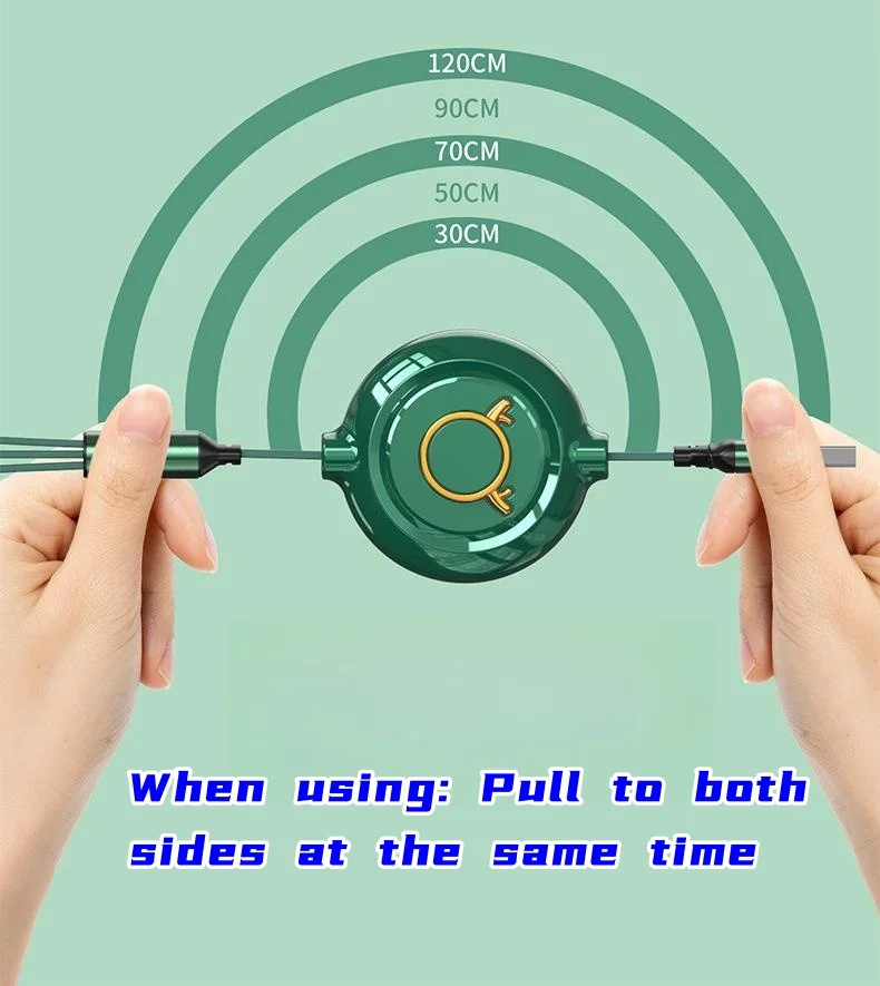 Car logo retractable 1 to 3 mobile phone charging cable