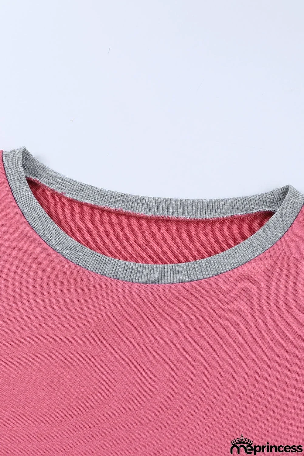 Women's Rose Colorblock Pullover Sweatshirt