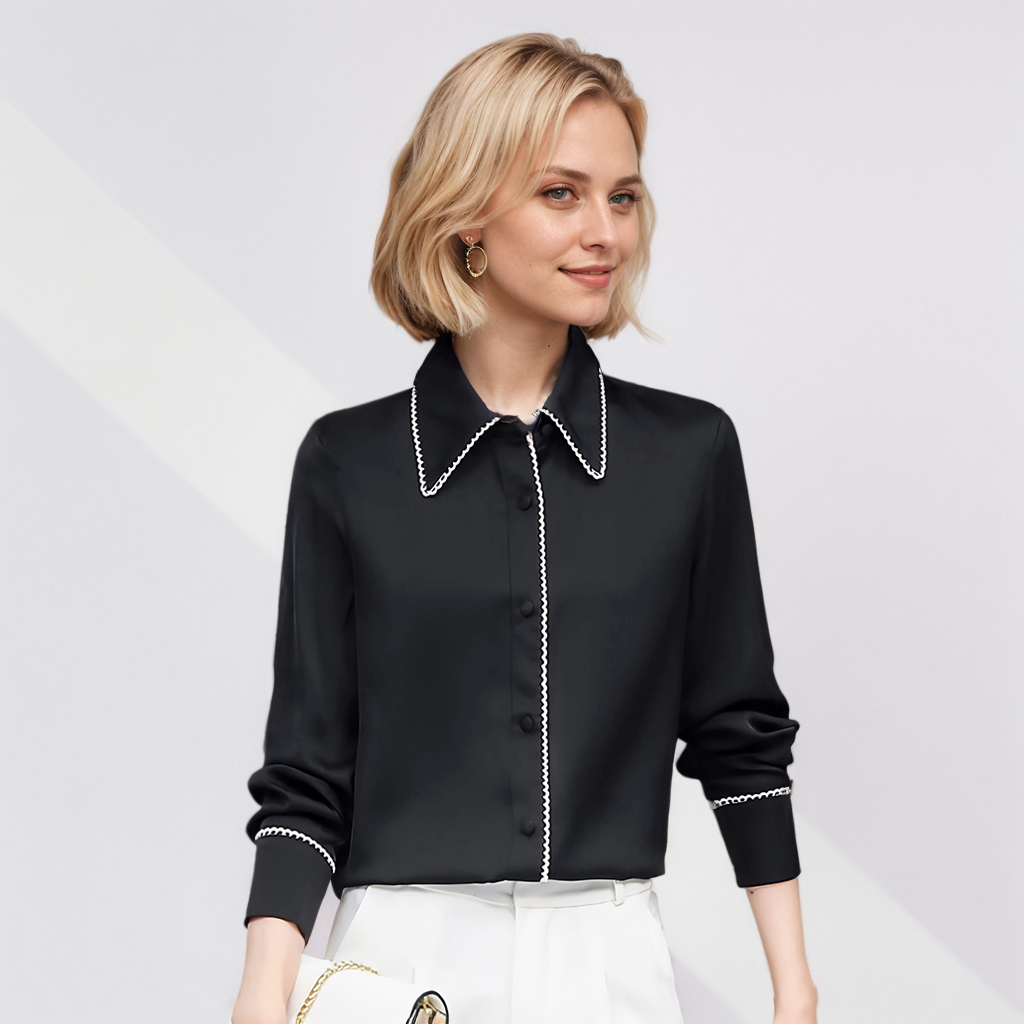 Fashion Workplace Style Silk Shirt for Women REAL SILK LIFE