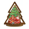 >SALE<Wooden Christmas Table Top Diamond Painting Ornament Kits Xmas Home Decor (G)