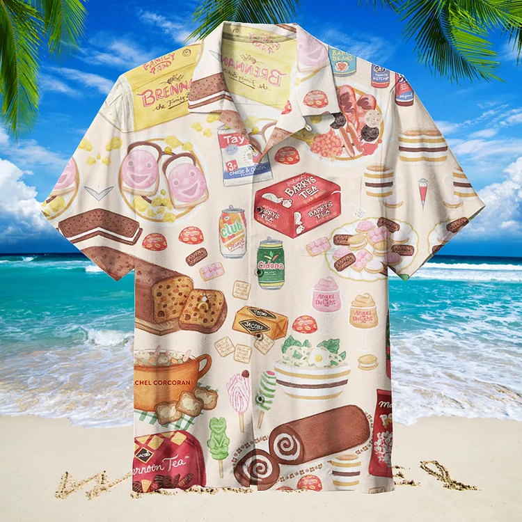 Desserts and Ice Cream|Unisex Hawaiian Shirt