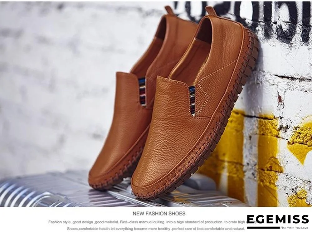 Leather Men Shoes Slip On Shoes Leather Loafers Mens Moccasins Shoes Italian Designer Shoes | EGEMISS