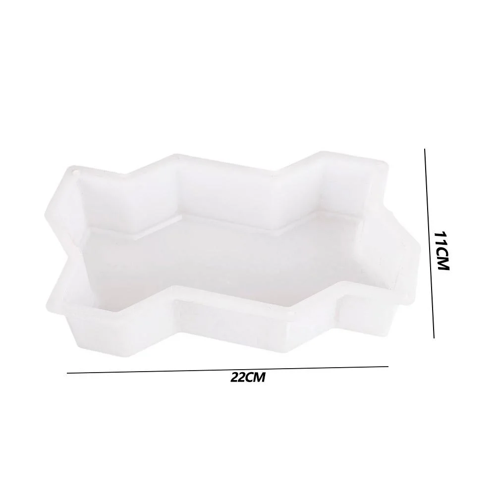 Garden Pavement Mold DIY Manually Propylene Paving Concrete Mould (Wave)