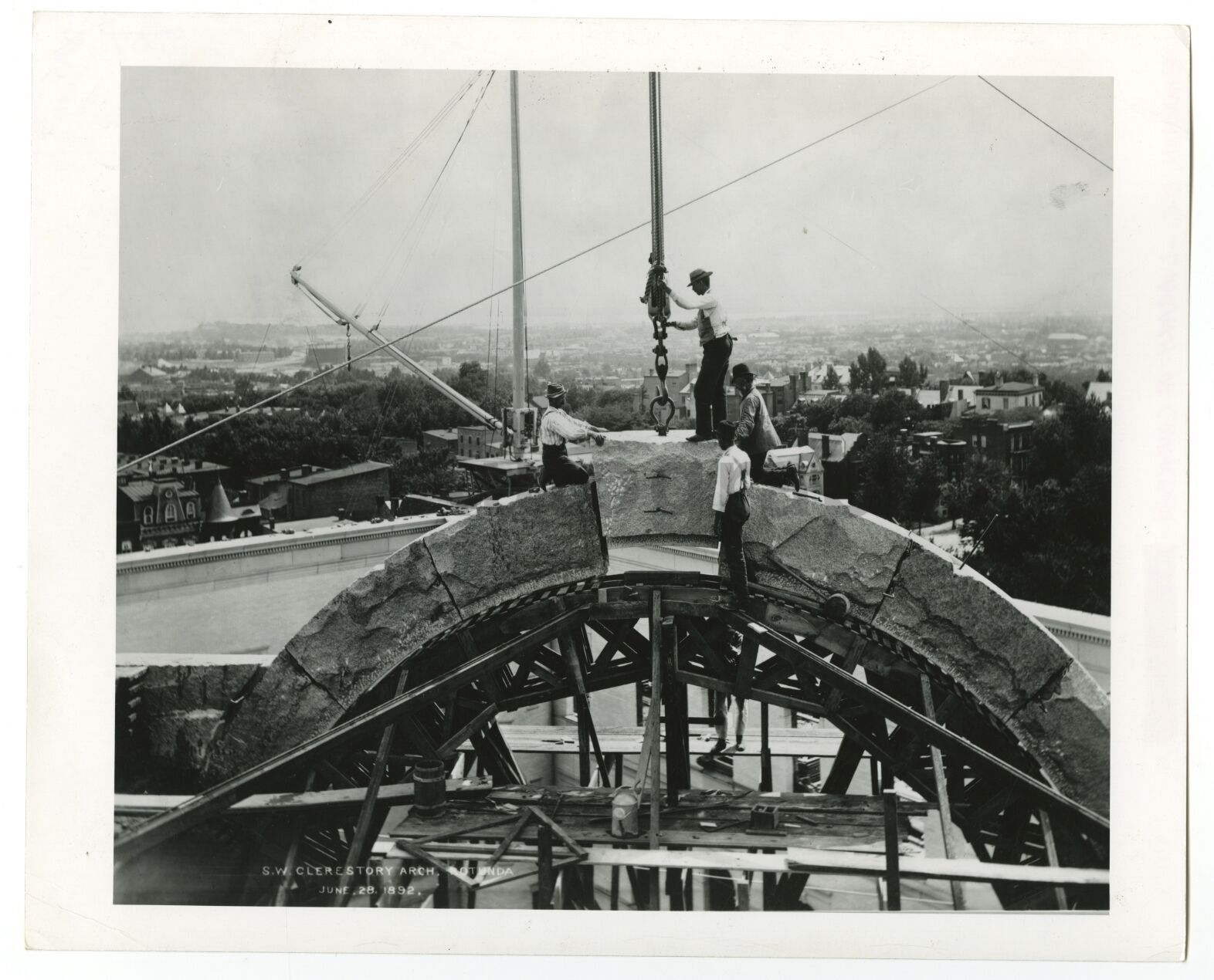 Library of Congress - Vintage 8x10 Publication Photo Poster paintinggraph - Construction - 1894