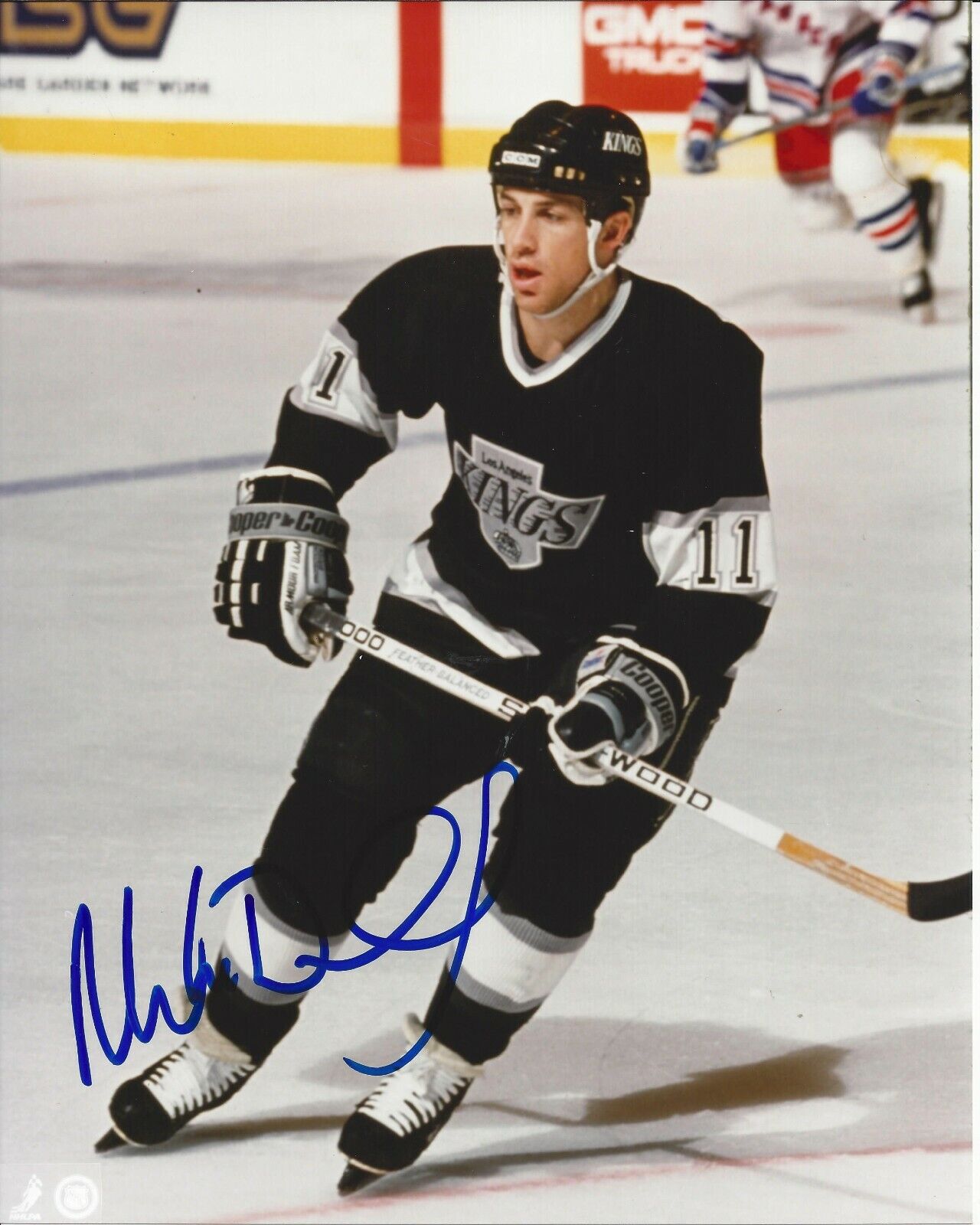 8x10 Autographed Mike Donnelly Los Angeles Kings S037