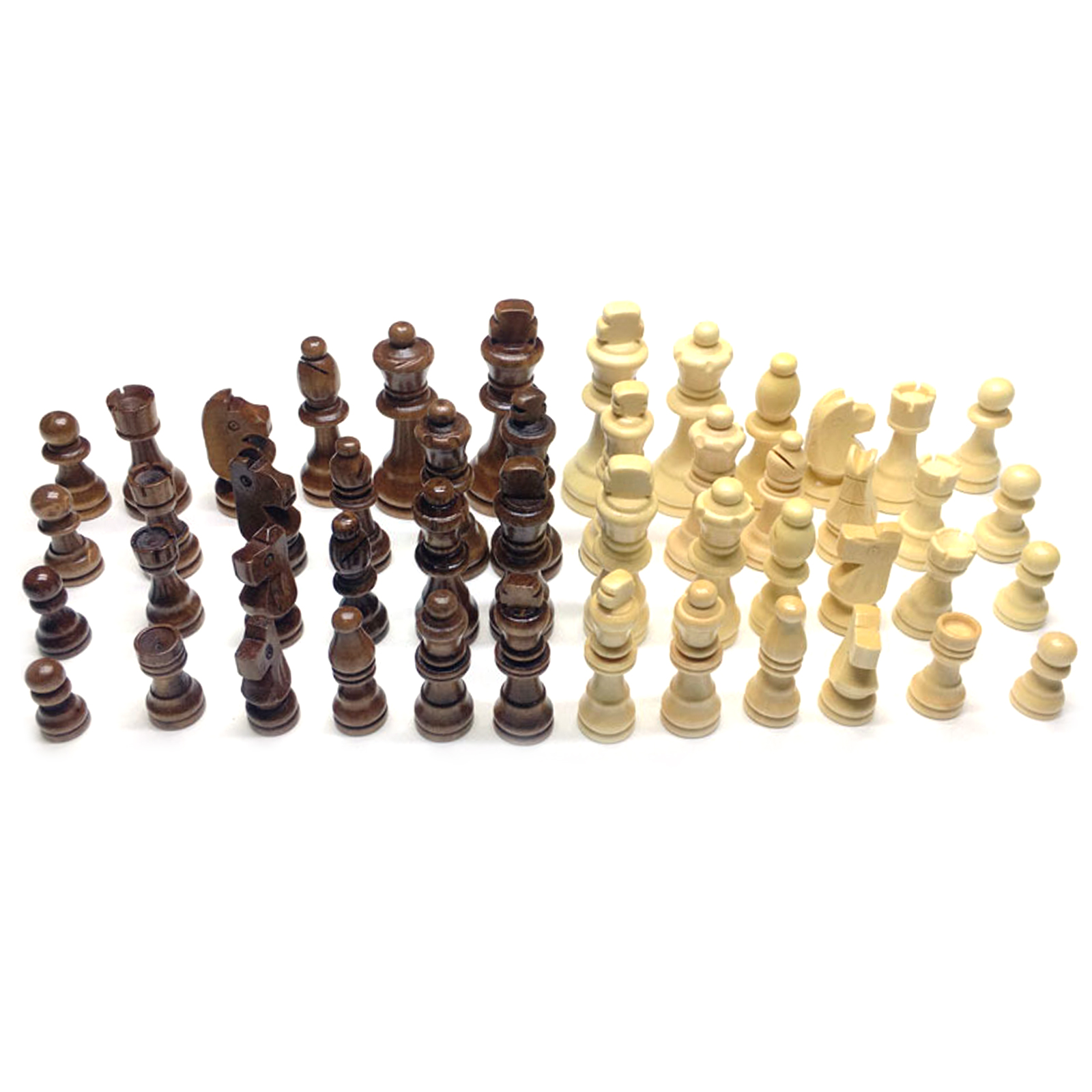 

Wooden Chess Pieces Only 32 Pieces, Replacement Chess Figures without Board, 9.2, 501 Original