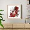 Red High Heels Full Stamped Cross Stitch 11CT 3-Strand 40x40cm