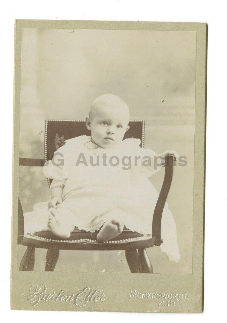 19th Century Infant - Cabinet Card Photo Poster paintinggraph - Somersworth, New Hampshire