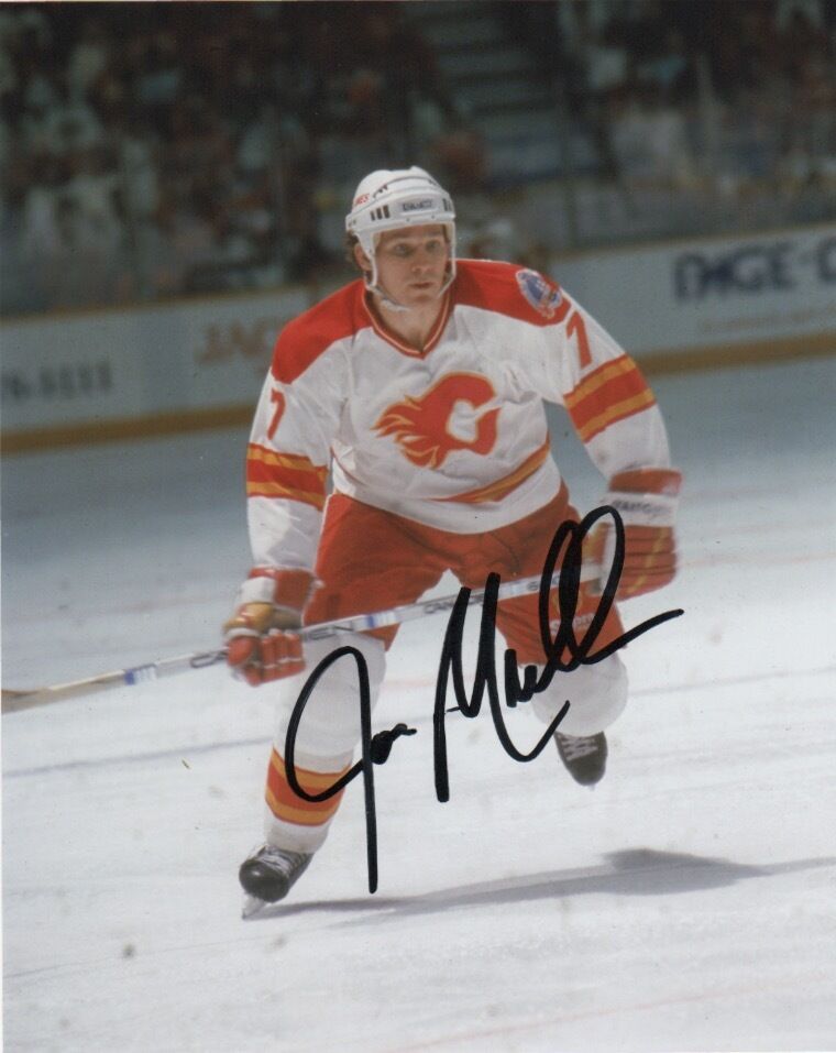 Calgary Flames Joe Mullen Autographed Signed 8x10 Photo Poster painting COA