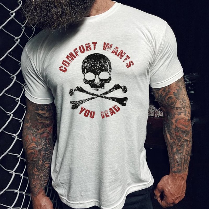 Livereid Comfort Wants You Dead Skull T-shirt - Livereid