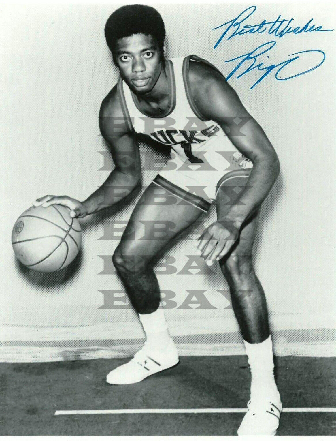 Oscar Robertson Signed 8x10autographed Photo Poster painting Reprint