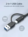 Acasis Type-C Hub 11 Ports USB-C Hub Multi USB Splitter Dock Station Fast Charging USB 3.0 Personal Switch for Laptop Mac Pro