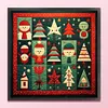 Christmas Tree Snowman-14CT Stamped Cross Stitch 40*40cm/15.75*15.75in