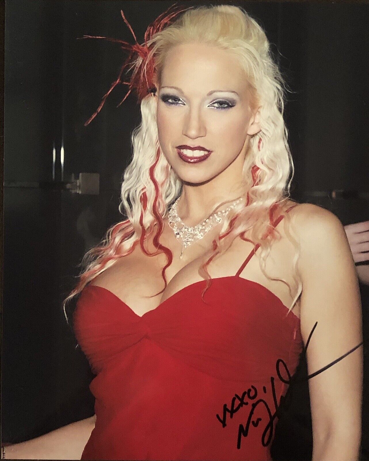 Nicki Hunter Adult STAR SIGNED 8X10 Photo Poster painting Autograph Sexy Naughty America Milf