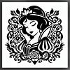 Snow White Silhouette-11CT Stamped Cross Stitch 40*40cm tapestrymarket