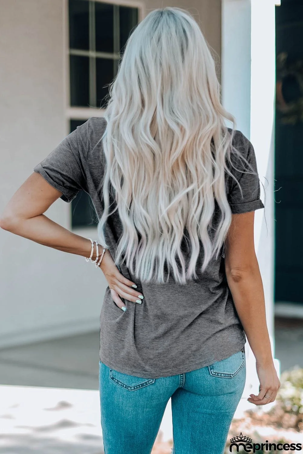 GOD BLESS AMERICA Heart Graphic T-Shirt