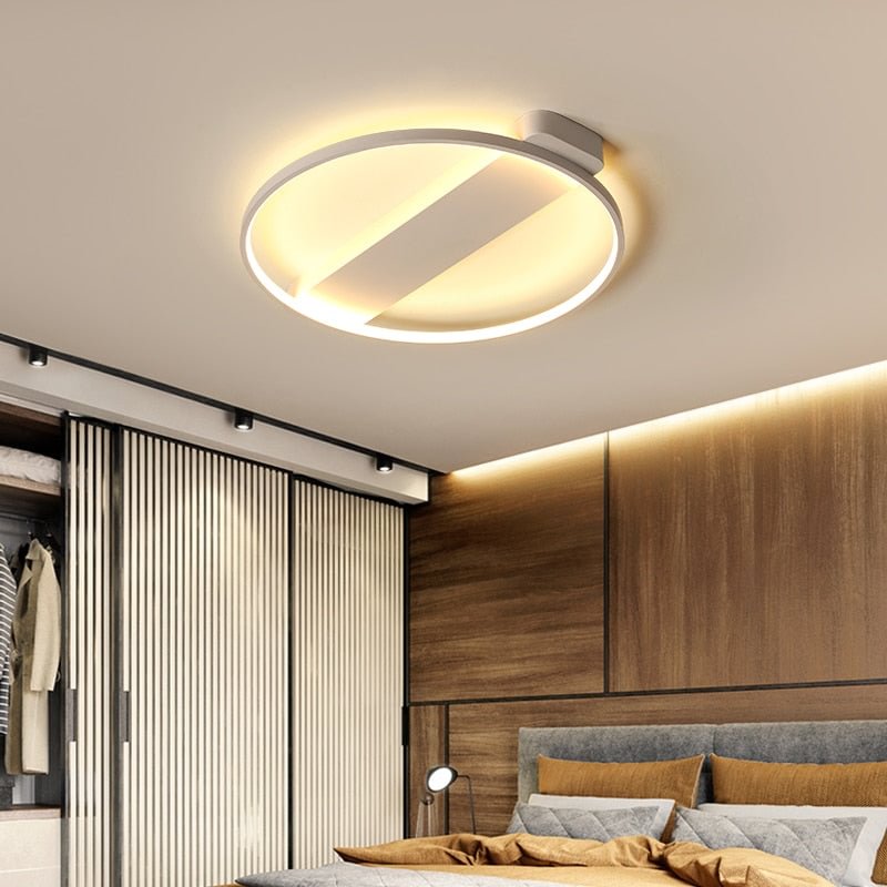 Minimalist Round Modern Led Ceiling Lights For Living Room Bedroom Aluminum Lamp Body Dimmable Luminaire Plafonnier