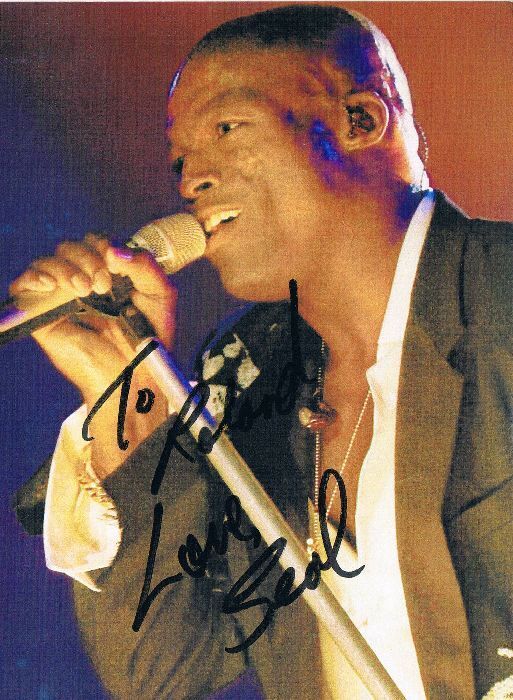 Seal genuine autograph signed/inscribed To Roland